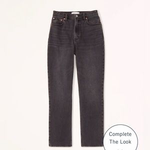 Abercrombie || 90s Ultra High Rise Straight Jeans, Curve Love